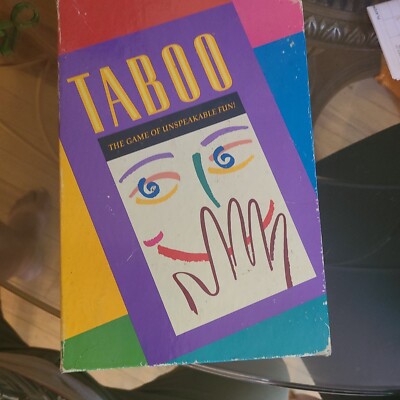 Vintage Original 1989 Taboo The Game Of Unspeakable Fun ''COMPLETE''