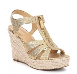 mk gold sandals