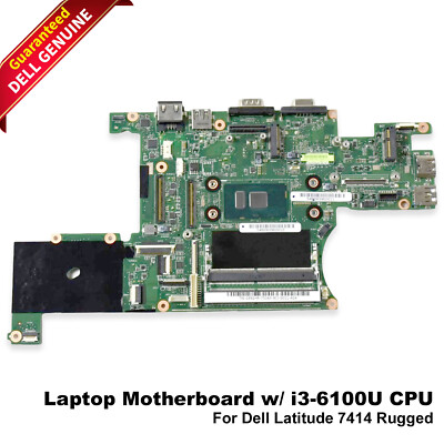 Dell Latitude 7414 Rugged Motherboard Core i3-6100U 2.3GHz CPU