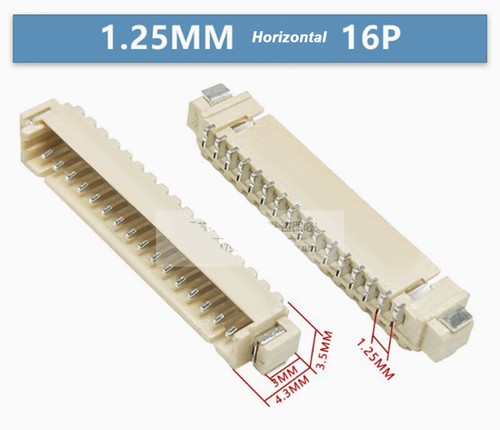 MX1.25MM Horizontal/Vertical SMD Sockets With/Without Cover 2P/3P/4P/5P/6P-16P - Picture 43 of 44