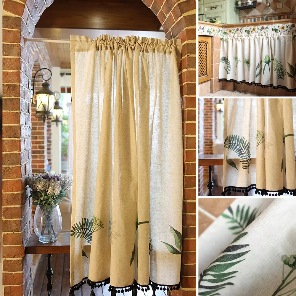 Kitchen door window clearance curtains