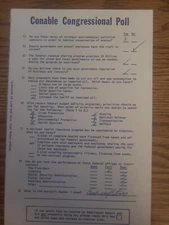 Vintage Barber Conable Congressional Poll Republican Washington DC congress 