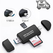 Memory Card Reader USB 3.0 Type C Micro SD TF OTG Smart Adapter Laptop Computer
