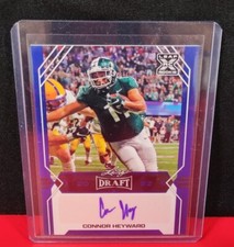 Connor Heyward 2022 Leaf Draft Rookie XRC Autograph BLUE Steelers TE/FB/RB