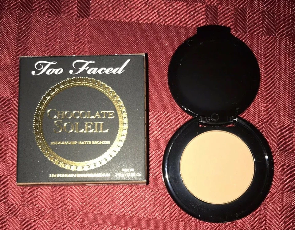 2X Too Faced Chocolate Soleil Medium/Deep Matte Bronzer Deluxe Size 2.5g/.08oz - Image 2 of 4