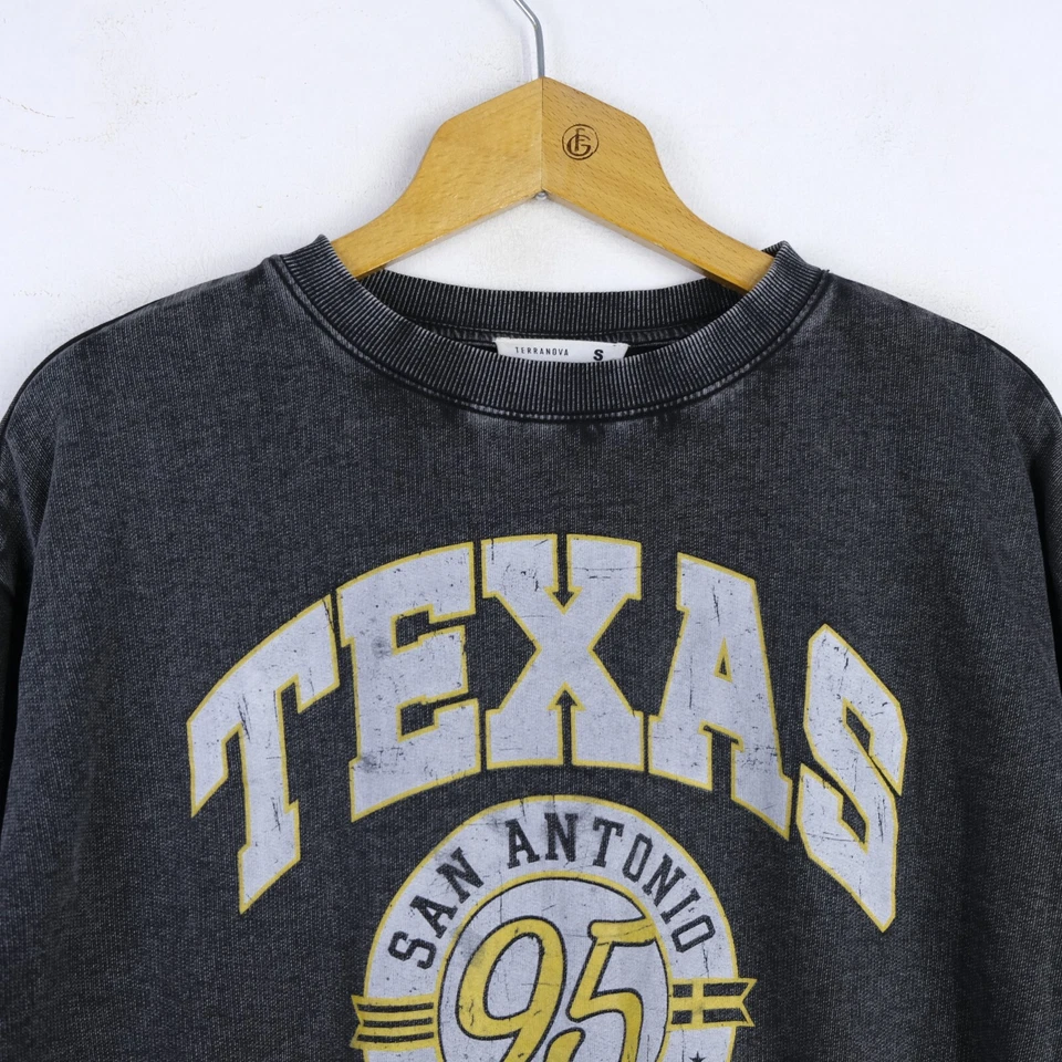 Felpa TERRANOVA Taglia S Uomo Cotone Grigia Man Hoodie Sweater Casual Comoda Foto 2 de 4