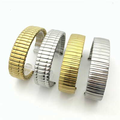 Bracelet Montre Homme Réglable Bracelet De Montre Extensible En Acier Inoxydable - Avec Barres Ressort, Réglable, Pour Homme Bracelet En Or - Foto 13