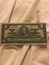1937 canada 1 dollar bill