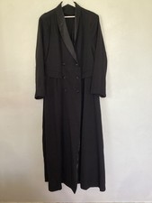 Shein Gorgeous New Black Double Breasted Stylish Maxi Coat ( Size 2XL )