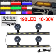 2in1 96Led Car Strobe Light Bar Front Flash Traffic Advisor Vehicle Beacon Light