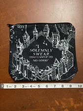 Canvas Zipper Bag, Makeup Bag, Hogwarts, Marauders Map, Solemnly, Harry Potter