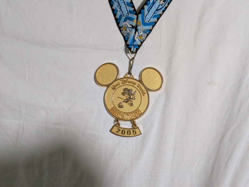 Walt Disney World 2005 Marathon Medal Mickey Mouse