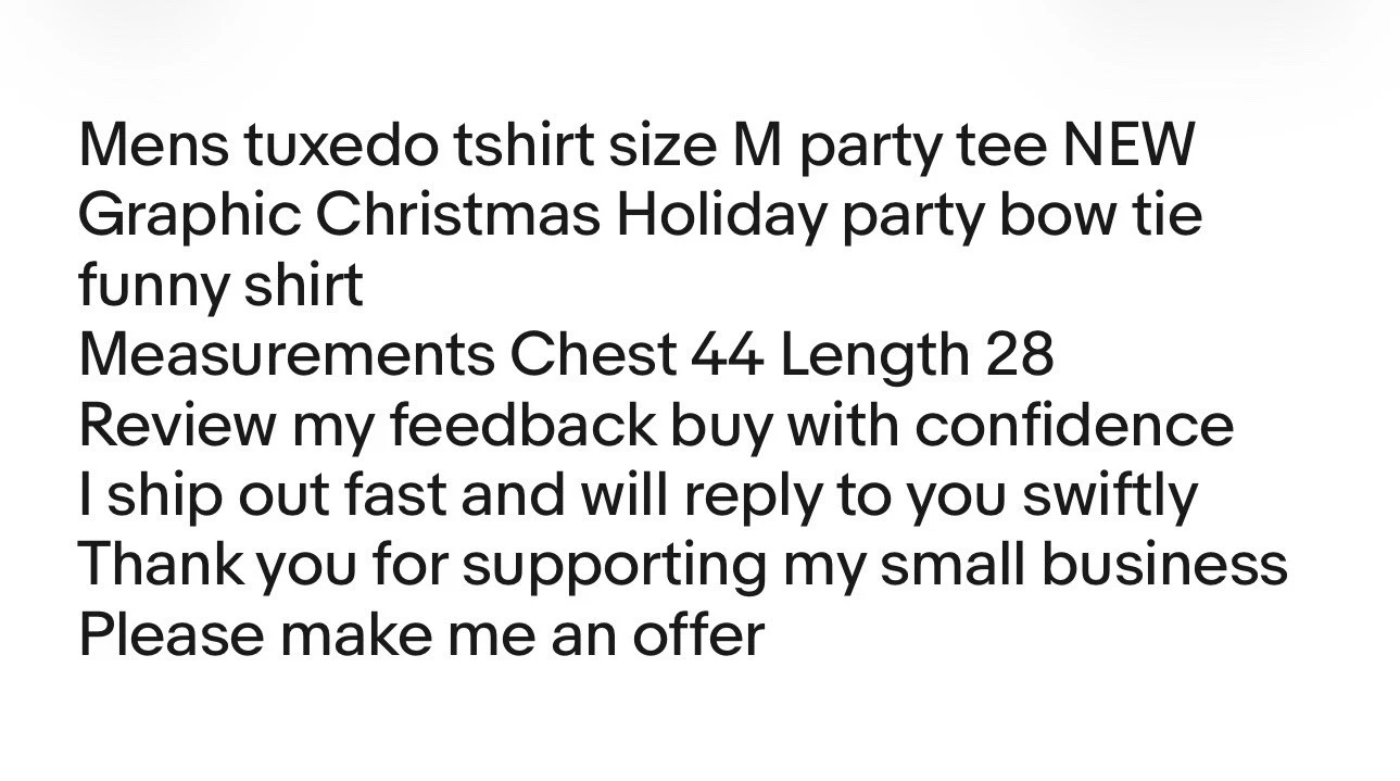 NEW mens tuxedo tshirt size M Black Holiday Christmas party short sleeve shirt - product detail image 11