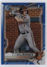 2021 Bowman Draft Chrome Blue Refractor 68/150 John Rhodes #BDC-80 04zt
