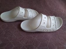 Crock Baya Men's /Women's Slippers, Size Uk  10, White Colour