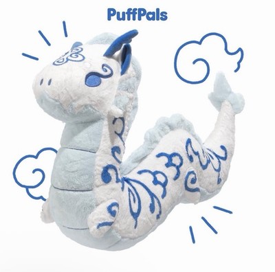 Fluffnest PuffPals Long Sheng Dragon Plush NEW With Tags