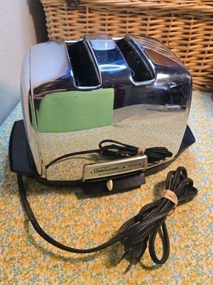 Vtg 1950s Sunbeam Vista Toaster Radiant Control Model VT-40 Works Like A Dream