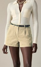 Aeropostale Size 26 UK 8 Beige Ladies Chino Stretch Cotton Blend Shorts NEW