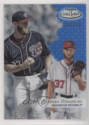 2017 Topps Gold Label Class 1 Blue 125/150 Stephen Strasburg #9 fz7