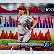Topps 2024 Bowman Chrome Scouts Top 100 Mick Abel Phillies #BTP-30