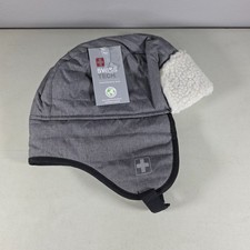 Swiss Tech Performance Gear Trapper Hat Youth L/XL   Gray Quilted Sherpa Winter