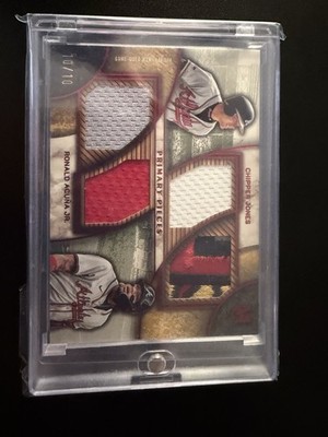 Chipper Jones Ronald Acuna Quad Patch /10