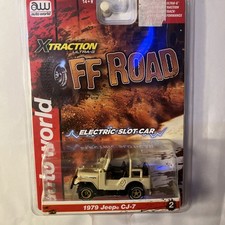 1979 JEEP CJ-7, Ver. A, Off Road HO Slot Car Auto World X-Traction, NIP F63 