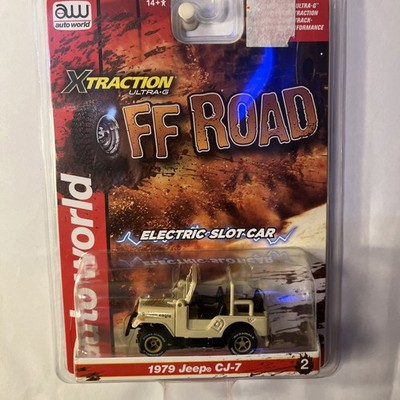 1979 JEEP CJ-7, Ver. A, Off Road HO Slot Car Auto World X-Traction, NIP (F63)