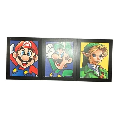 Super Mario Bros Mario, Luigi, & Zelda Wall Art - Framed Art 23.5" x 19.5" Lot 3 - Image 1 of 4