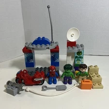 Lego Duplo 10876 Spider-Man & Hulk Adventures Set Sandman Marvel Comics-complete