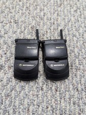 Motorola StarTac   Gray Color - Vintage Cell phones - 2 Phones - Parts Only