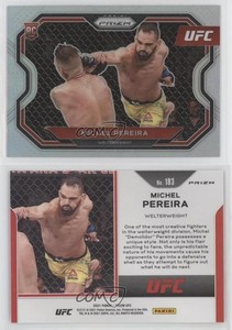 2021 Panini Prizm UFC Silver Prizm Michel Pereira #183 Rookie RC