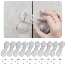 Child Safety Cabinet Locks 10 Pack - Baby Proofing Latches Lock for Drawers...