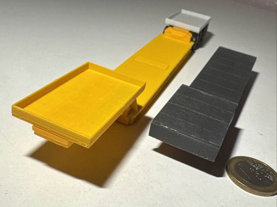 M733 Kibri 2 Stk. Tieflader Auflieger Schwerlast 1:87 H0 Tieflader Schwerlast - Bild 2 von 4