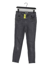 Mint Velvet Women's Jeans UK 12 Grey Cotton with Elastane Skinny
