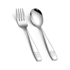 6-Piece Toddler Silverware Set, Stainless Steel Kids Utensils Set, Children F...
