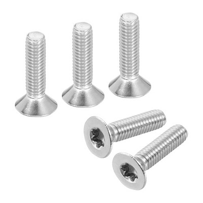 M4-0.7 x 16mm Flat Head Torx Machine Screws, 25 Pcs 304 Stainless Steel