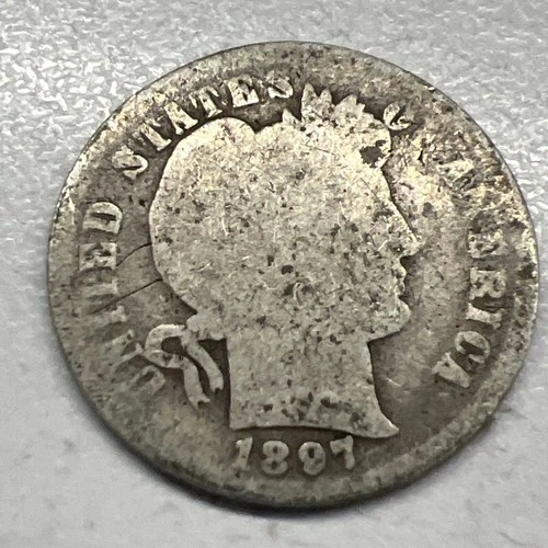 1897 Barber Dime US Coin Actual Coin Check My Barber Dime Out In My Store