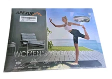 Apexup  Women's Yoga  Shorts ,4XL,charcoal , 2/PK