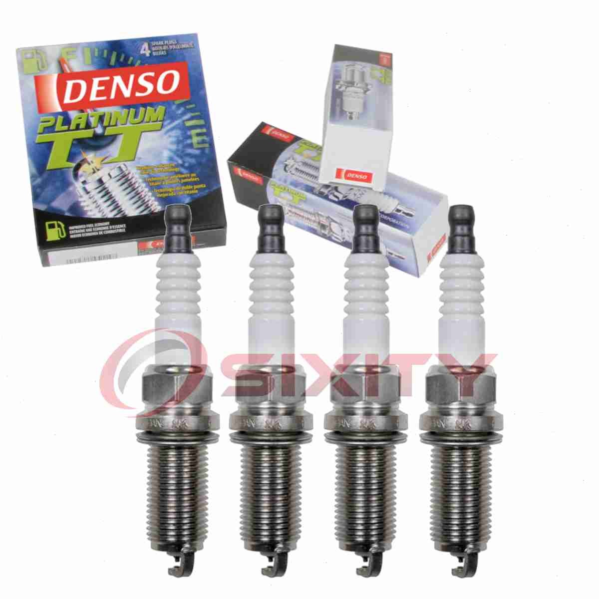 4 pc Denso Platinum TT Spark Plugs for 2011-2012 Kia Sorento 2.4L L4 sn