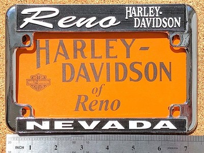 Reno Nevada Harley-Davidson Motorcycle License Plate Frame