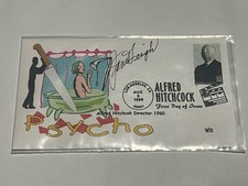 Alfred Hitchcock’s “Psycho” — signed First Day Cover (FDC) by Janet Leigh
