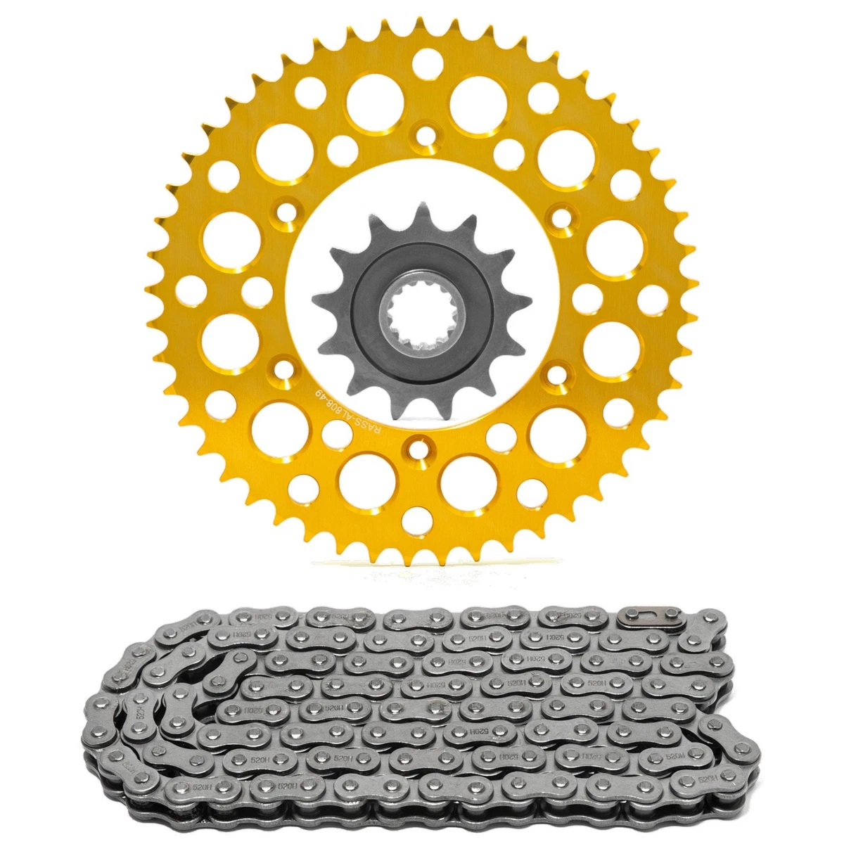 Aluminum Gold Motorcycle Chains, Sprockets and Parts for sale | eBay