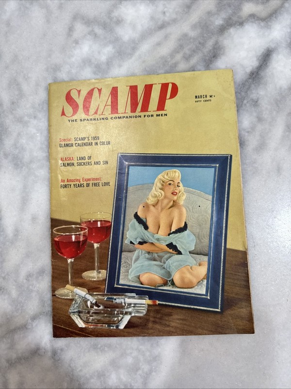 Scamp Sparkling Conpanion For Men Magazine March 1959