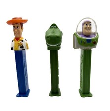 Disney Pixar Toy Story Pez Dispensador de Caramelos T-Rex, Buzz Lightyea y Woody Juego de 3