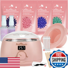 Digital Wax Warmer Kit for Hair Removal w/ 4 Hard Wax Packs - Body, Face, Bikini