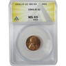 1941 D Lincoln Wheat Cent MS 65 RD ANACS Penny Uncirculated SKU:I27930 Denver Lincoln Wheat