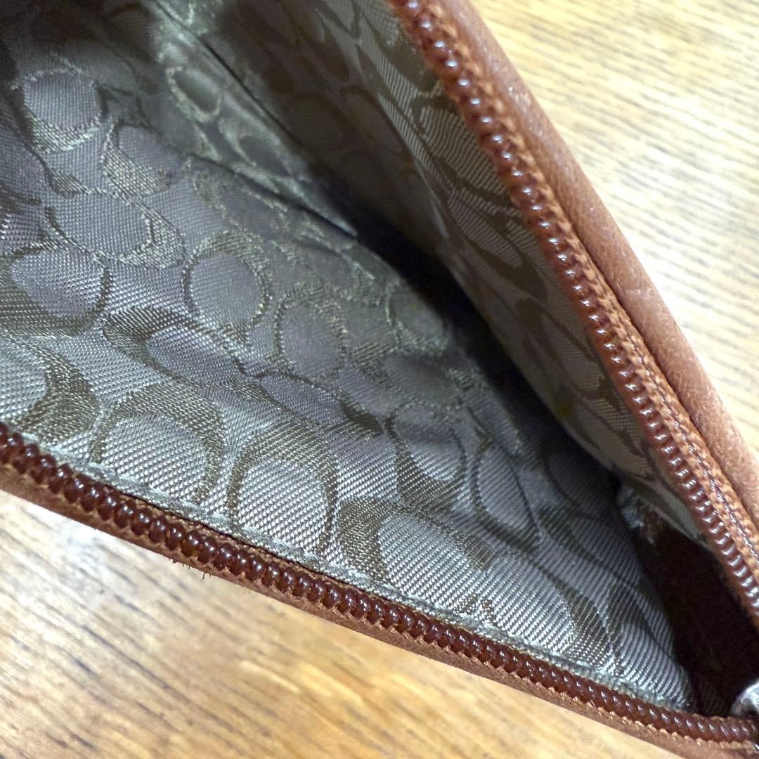 Coach patchwork leather pouch multicolor condition - image 4