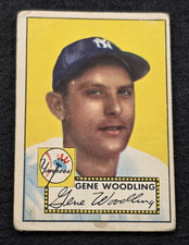 1952 GENE WOODLING Topps Baseball Card-NEW YORK YANKEES