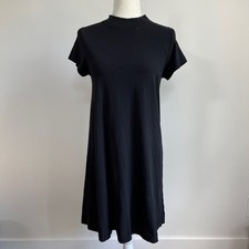 Everlane Mock Neck Short Sleeve Swing Weekend Dress - Size Medium